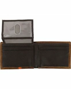 HOOey Men's Signature Leather Bi-Fold Wallet Brown -Hooey Shop 2000127219 200 D2