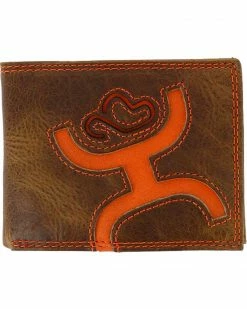 HOOey Men's Signature Leather Bi-Fold Wallet Brown -Hooey Shop 2000127219 200 P1 1