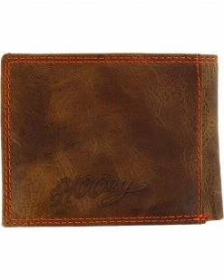 HOOey Men's Signature Leather Bi-Fold Wallet Brown -Hooey Shop 2000127219 200 P2
