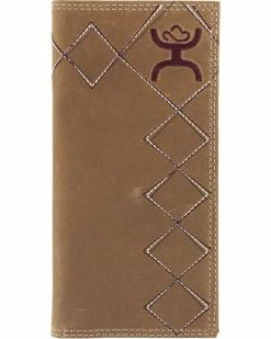 HOOey Men's Embroidered Rodeo Wallet Brown