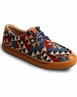 HOOey Lopers By Twisted X Men's Graphic Pattern Canvas Casual Shoes Multi