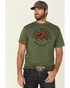 HOOey Men's Olive Spring Branch Graphic T-Shirt 
