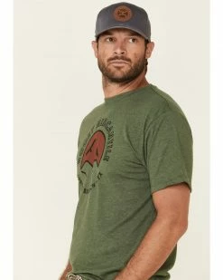 HOOey Men's Olive Spring Branch Graphic T-Shirt  -Hooey Shop 2000277861 341 P4