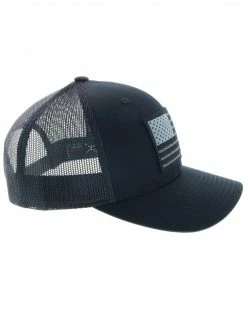 Alternative view of HOOey Men's Liberty Roper Flag Trucker Cap Black