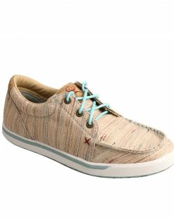 Twisted X Women's HOOey Loper Shoes - Moc Toe Peach