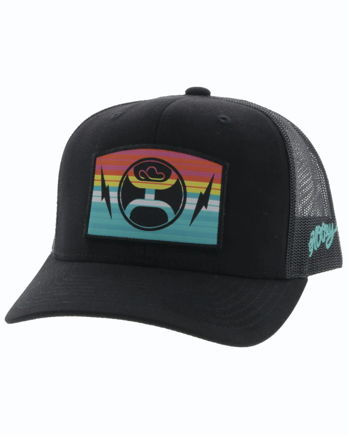 HOOey Men's Black San Lucas Embroidered Mesh Ball Cap 9 HOOey Men's Black San Lucas Embroidered Mesh Ball Cap - Image 7