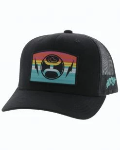 HOOey Men's Black San Lucas Embroidered Mesh Ball Cap 