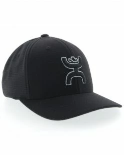 HOOey Men's Black Ash Flex Fit Ball Cap  -Hooey Shop 2000313677 001 P6