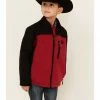 HOOey Boys' Red Colorblock Logo Zip-Front Softshell Jacket 2 HOOey Boys' Red Colorblock Logo Zip-Front Softshell Jacket -Hooey Shop 2000322673 600 P1