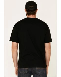 HOOey Men's Black Sunset Guadalupe Logo Graphic T-Shirt 11 HOOey Men's Black Sunset Guadalupe Logo Graphic T-Shirt -Hooey Shop 2000322749 001 P5