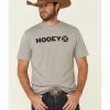 HOOey Men's Grey Lock-Up Graphic T-Shirt  -Hooey Shop 2000322752 020 P1