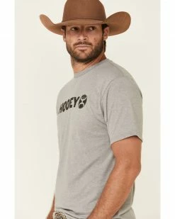 HOOey Men's Grey Lock-Up Graphic T-Shirt  -Hooey Shop 2000322752 020 P4