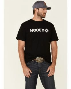 HOOey Men's Black Lock-Up Graphic T-Shirt 