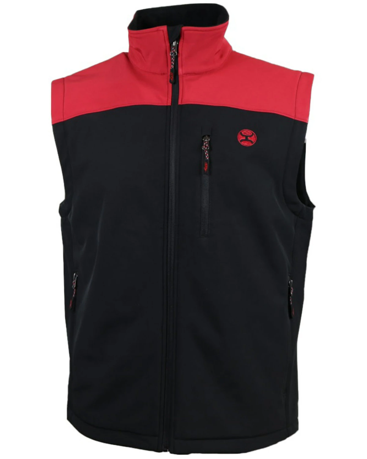 HOOey Men's Grey Colorbock Zip-Front Softshell Vest 5 HOOey Men's Grey Colorbock Zip-Front Softshell Vest - Image 3