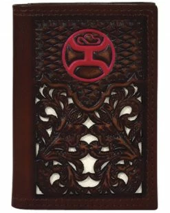 HOOey Men's Signature Trifold Wallet Brown