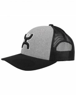 Hooey Men's Sterling Logo Embroidered Mesh Back Trucker Cap Black -Hooey Shop 2000334866 020 P4