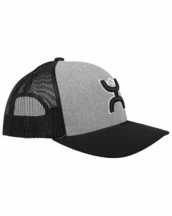 Hooey Men's Sterling Logo Embroidered Mesh Back Trucker Cap Black -Hooey Shop 2000334866 020 P5