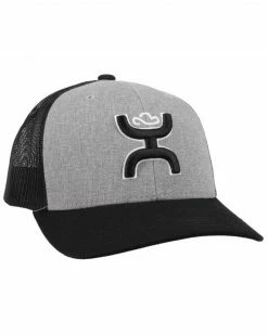 Hooey Men's Sterling Logo Embroidered Mesh Back Trucker Cap Black -Hooey Shop 2000334866 020 P6