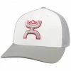 HOOey Men's White Coach Mesh Flex Fit Ball Cap  -Hooey Shop 2000334869 100 P1