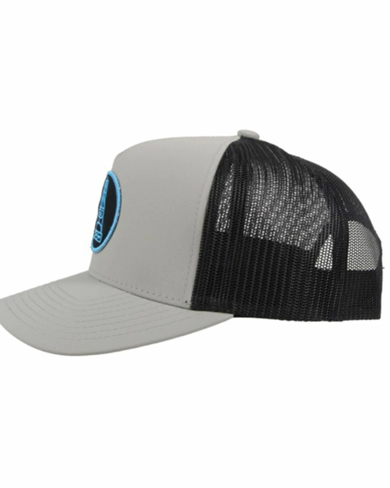 HOOey Men's Rose Grey Hog Patch Mesh Ball Cap 6 HOOey Men's Rose Grey Hog Patch Mesh Ball Cap - Image 4