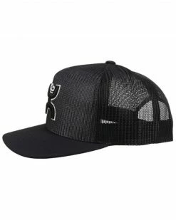 HOOey Men's Baller Logo Mesh Trucker Ball Cap  Black -Hooey Shop 2000334897 001 P4