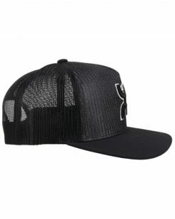 HOOey Men's Baller Logo Mesh Trucker Ball Cap  Black -Hooey Shop 2000334897 001 P5