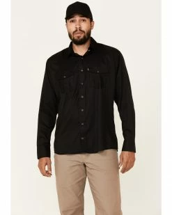 HOOey Men's Solid Black Habitat Sol Long Sleeve Snap Western Shirt 11 HOOey Men's Solid Black Habitat Sol Long Sleeve Snap Western Shirt -Hooey Shop 2000337209 001 P1 1