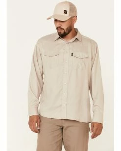 HOOey Men's Solid Tan Habitat Sol Long Sleeve Snap Western Shirt 11 HOOey Men's Solid Tan Habitat Sol Long Sleeve Snap Western Shirt -Hooey Shop 2000337210 280 P1 1