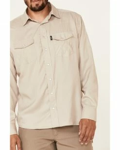 HOOey Men's Solid Tan Habitat Sol Long Sleeve Snap Western Shirt 9 HOOey Men's Solid Tan Habitat Sol Long Sleeve Snap Western Shirt -Hooey Shop 2000337210 280 P3