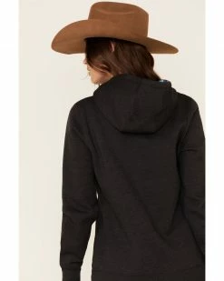 HOOey Women's Charcoal Layin Low Logo Graphic Hoodie -Hooey Shop 2000337410 022 P5