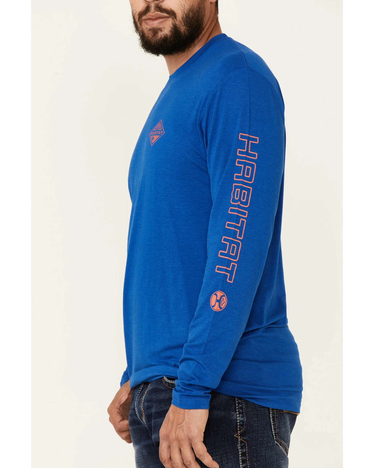 HOOey Men's Habitat Bamboo Logo Long Sleeve T-Shirt 5 HOOey Men's Habitat Bamboo Logo Long Sleeve T-Shirt - Image 3
