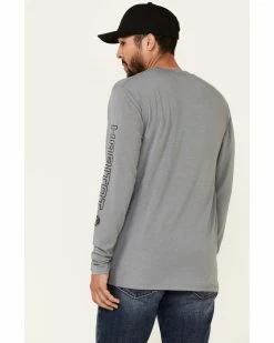 HOOey Men's Grey Captain Bamboo Logo Long Sleeve T-Shirt 9 HOOey Men's Grey Captain Bamboo Logo Long Sleeve T-Shirt -Hooey Shop 2000337667 001 P4