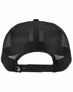 Alternative view of HOOey Men's Zenith Black Logo Patch Mesh Ball Cap 