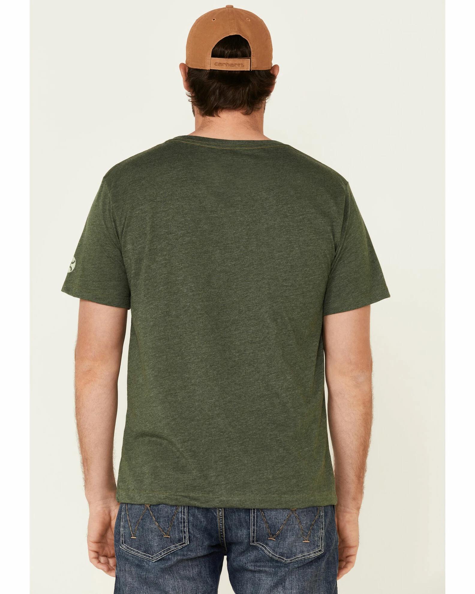 HOOey Men's Olive Cheyenne Logo Short Sleeve T-Shirt 7 HOOey Men's Olive Cheyenne Logo Short Sleeve T-Shirt - Image 5