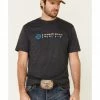 HOOey Men's Charcoal Southwestern Lock-Up Logo Short Sleeve T-Shirt  -Hooey Shop 2000339493 022 P1