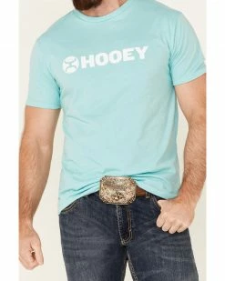 HOOey Men's Teal Lock-Up Logo Short Sleeve T-Shirt 8 HOOey Men's Teal Lock-Up Logo Short Sleeve T-Shirt -Hooey Shop 2000339497 442 P3