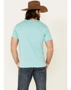 HOOey Men's Teal Lock-Up Logo Short Sleeve T-Shirt 9 HOOey Men's Teal Lock-Up Logo Short Sleeve T-Shirt -Hooey Shop 2000339497 442 P4