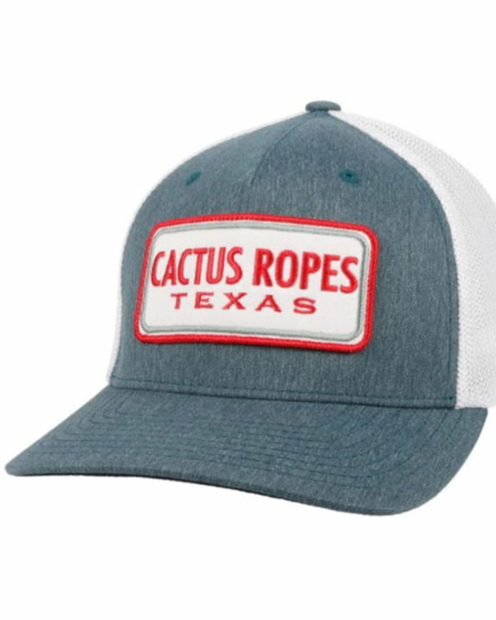 HOOey Men's Cactus Ropes Patch Mesh-Back Trucker Cap 3 HOOey Men's Cactus Ropes Patch Mesh-Back Trucker Cap