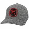 HOOey Men's Grey Zenith Embroidered Logo Solid Back Flex-Fit Ball Cap   -Hooey Shop 2000340583 020 P1