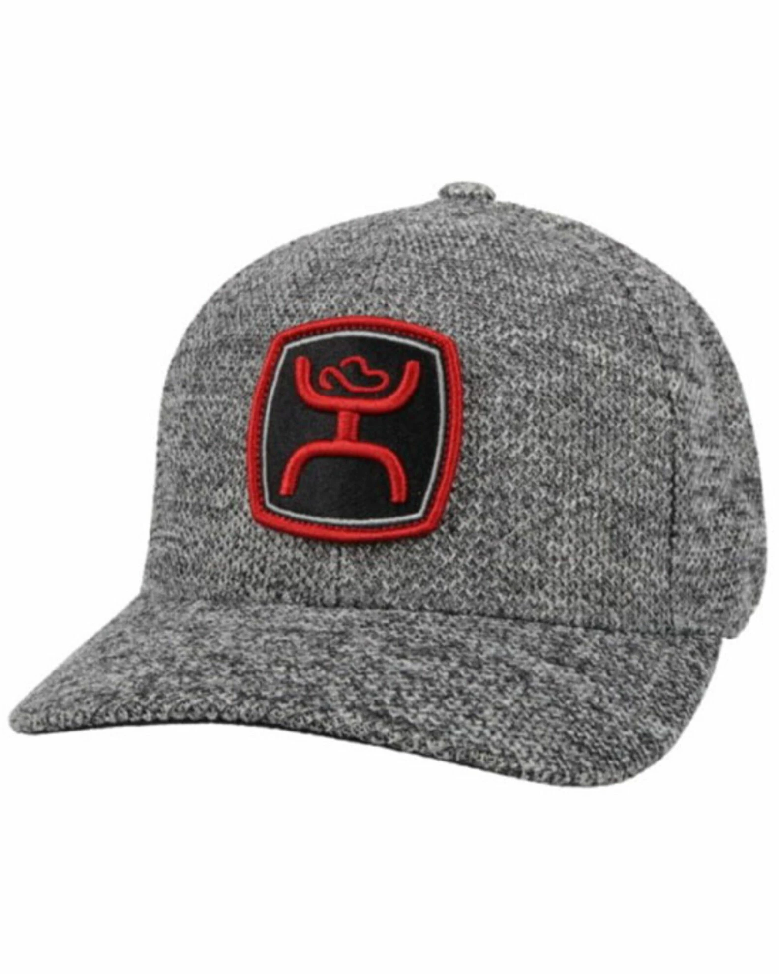 HOOey Men's Grey Zenith Embroidered Logo Solid Back Flex-Fit Ball Cap 3 HOOey Men's Grey Zenith Embroidered Logo Solid Back Flex-Fit Ball Cap