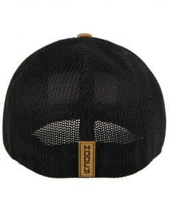 Alternative view of HOOey Men's Tan & Black Cactus Ropes Patch Mesh-Back Trucker Cap 