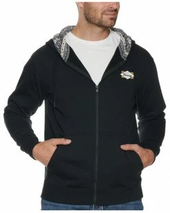 HOOey Men's Black Diamond Back Logo Full Zip Hooded Jacket 7 HOOey Men's Black Diamond Back Logo Full Zip Hooded Jacket -Hooey Shop 2000342380 001 P1 1
