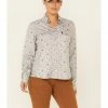 HOOey Women's Grey Star Print Habitat Sol Lightweight Long Sleeve Snap Western Core Shirt 2 HOOey Women's Grey Star Print Habitat Sol Lightweight Long Sleeve Snap Western Core Shirt -Hooey Shop 2000343190 020 P1