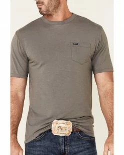 HOOey Men's Solid Premium Bamboo Short Sleeve Pocket T-Shirt Grey 15 HOOey Men's Solid Premium Bamboo Short Sleeve Pocket T-Shirt Grey -Hooey Shop 2000345330 020 P3