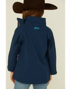 Hooey Girls' Navy Softshell Zip-Front Jacket 9 Hooey Girls' Navy Softshell Zip-Front Jacket -Hooey Shop 2000345394 410 P4