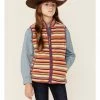 HOOey Girls' Serape Print Reversible Zip-Front Fleece Vest 1 HOOey Girls' Serape Print Reversible Zip-Front Fleece Vest -Hooey Shop 2000345396 500 P1