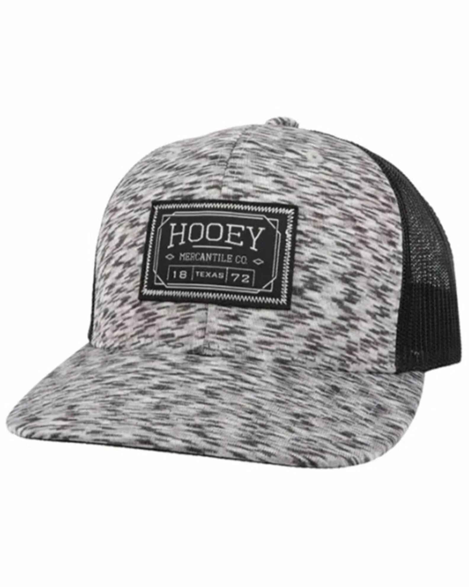 HOOey Men's White & Black Doc Logo Patch Mesh-Back Trucker Cap 3 HOOey Men's White & Black Doc Logo Patch Mesh-Back Trucker Cap