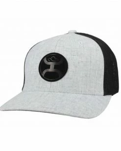 HOOey Men's Cream & Black Cayman Logo Patch Mesh-Back Ball Cap 