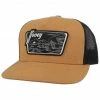 HOOey Men's Tan & Black Davis Logo Patch Mesh-Back Ball Cap 1 HOOey Men's Tan & Black Davis Logo Patch Mesh-Back Ball Cap -Hooey Shop 2000346603 280 P1
