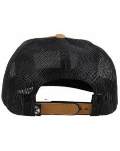 Alternative view of HOOey Men's Tan & Black Davis Logo Patch Mesh-Back Ball Cap 